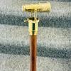 Riet Houten Wandelstok Messing Gepolijst Opvouwbaar Verborgen Spionage Telescoop Handvat