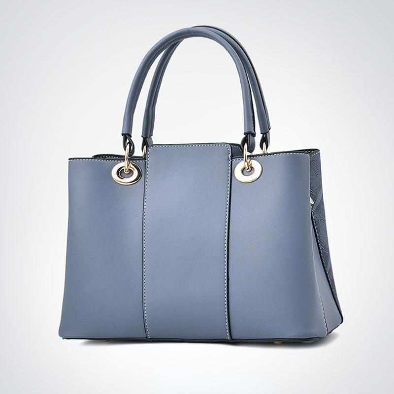 Temperament Middle-aged Women's Bag Fashion Leather Bag Large Capacity Handheld Straddle Shoulder Mother Bag Handheld Big Bag