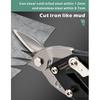 10 Inch Industrial Tin Snips, Cuts Stainless Steel Sheet Metal, Galvanized Iron with Compound Leverage for Heavy Duty Work