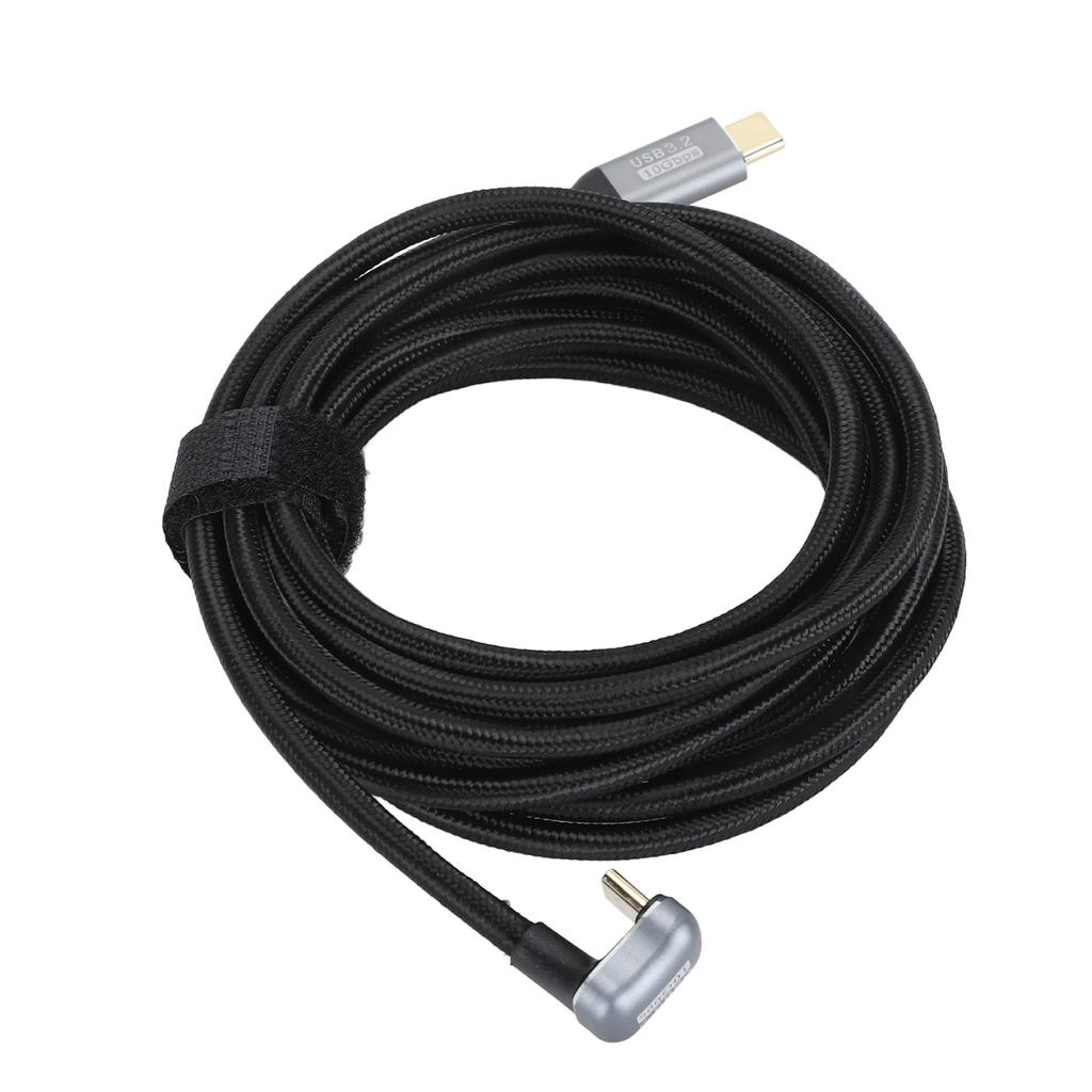 U Shaped Data Cable Type C Male to Male Data Cable USB3.2 Gen2 10Gbps 20V 5A PD100W Fast Charging 4K 60Hz Screen