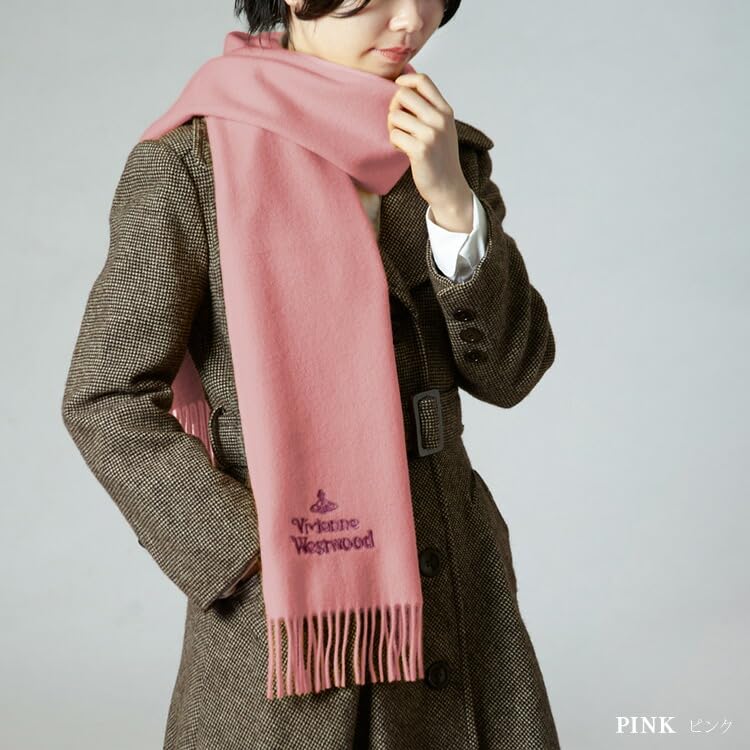 VIVIENNE WESTWOOD 30 X 2024 for Men and Scarf, 180cm, Model, 100% Wool, Women, 24-81030007-W00Q7 (DARK GREY)