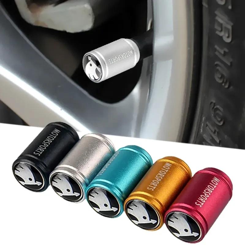 Car Matte Valve Stem Caps Wheel Dust Air Covers for Skoda Superb 2 Fabia Octavia A7 Rapid Yeti Kodiaq Kamiq Tyre Accessories