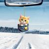 New Acrylic Flat Cute Animal Decoration Small Pendant Home Decoration Cat Christmas Pendant Car Keychain Pendant