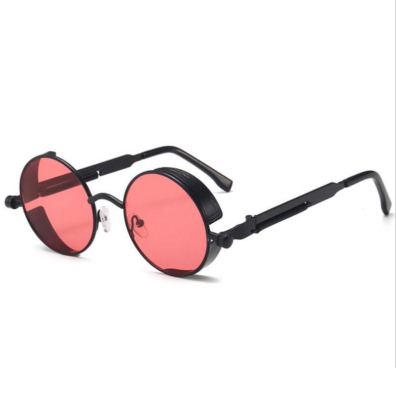 1PC Polarized Steampunk Men's Sunglasses New Design Round UV400 Sunglasses