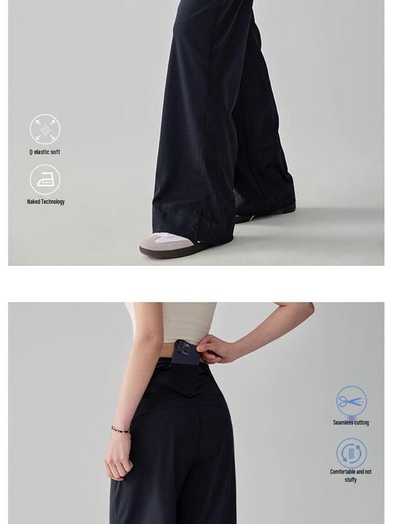 Women's High Waist Quick Dry Loose Fit Yoga & Running Pants