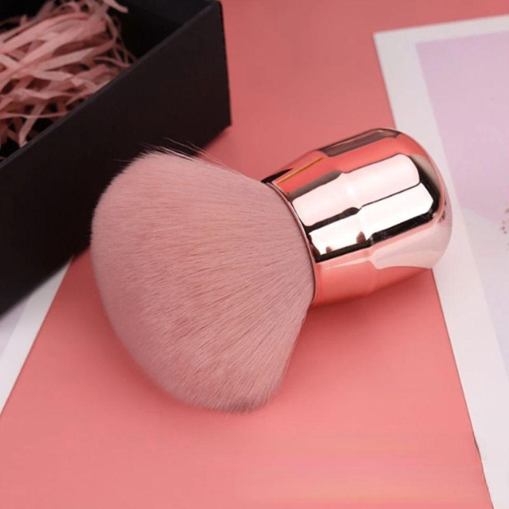 Portable Mushroom Powder Brush Soft Bristles Nail Cleaning Brush New Gel Dust Brush  Makeup Tool