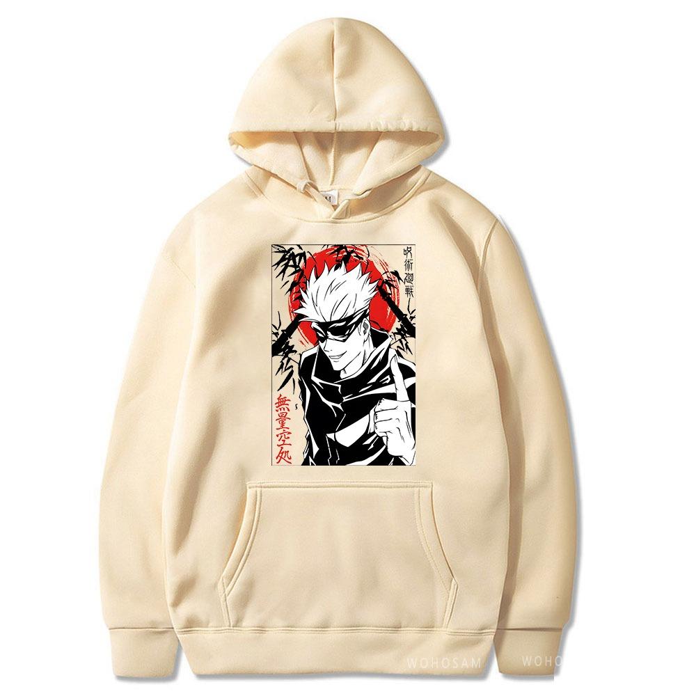 Japan Anime Jujutsu Kaisen Fashion Graphic Hoodies Vintage Oversized Hooded Long Sleeves Hoodie Men Women Clothes
