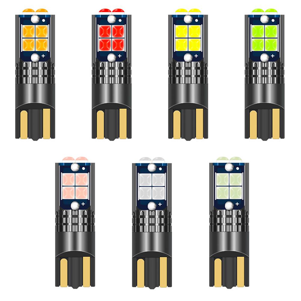 T10 10SMD Car LED Interior Side Light Marker Parking Bulb Canbus No Error DC 12V 3030 Auto Driving License Plate Bulbs Super Bright