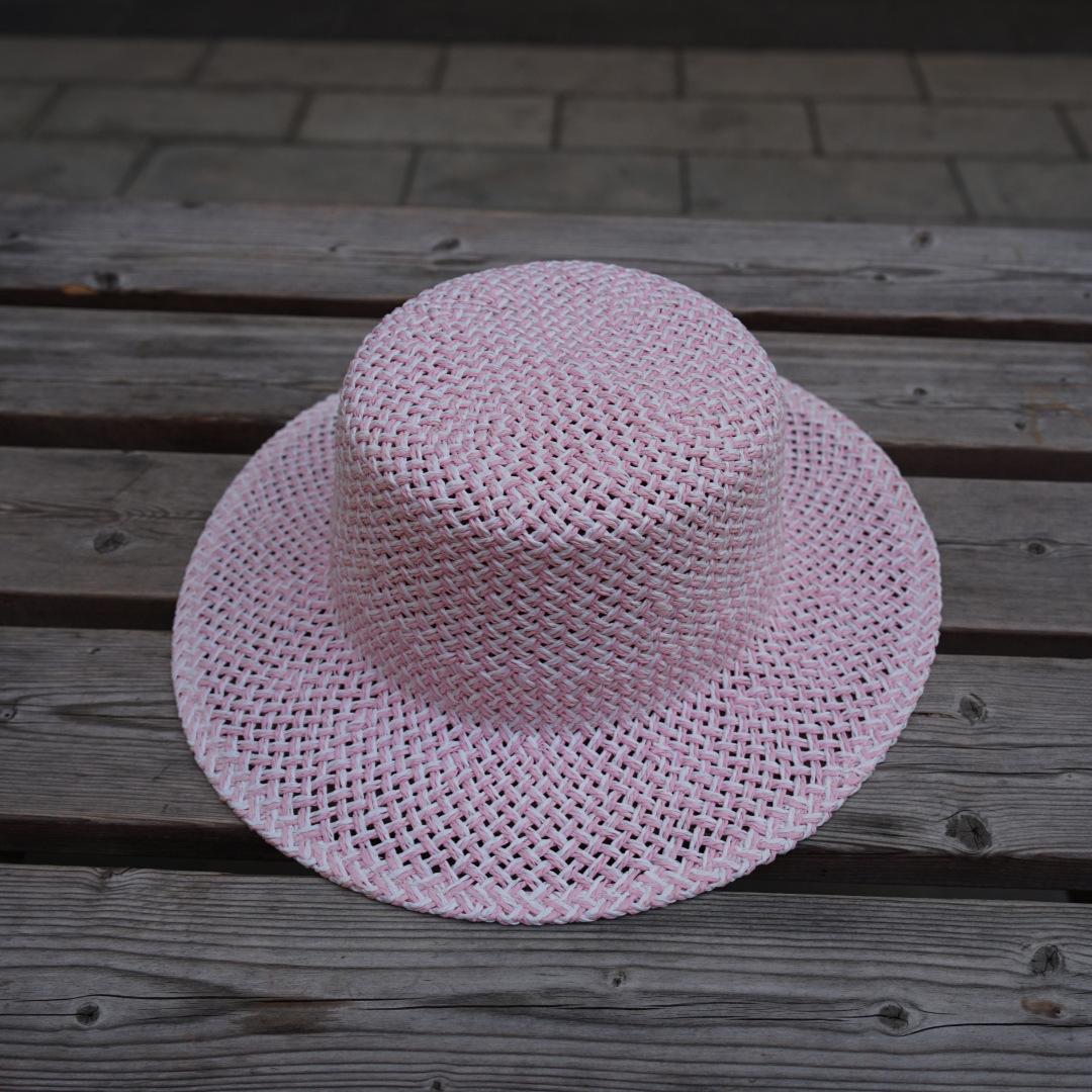 

Sweet Pink Hat for Women Straw Sun Hat Hollow Out Boater Hat Wide Brim Summer Hat Lady Derby Party Fedora Hat Vacation Beach Hat рожевий