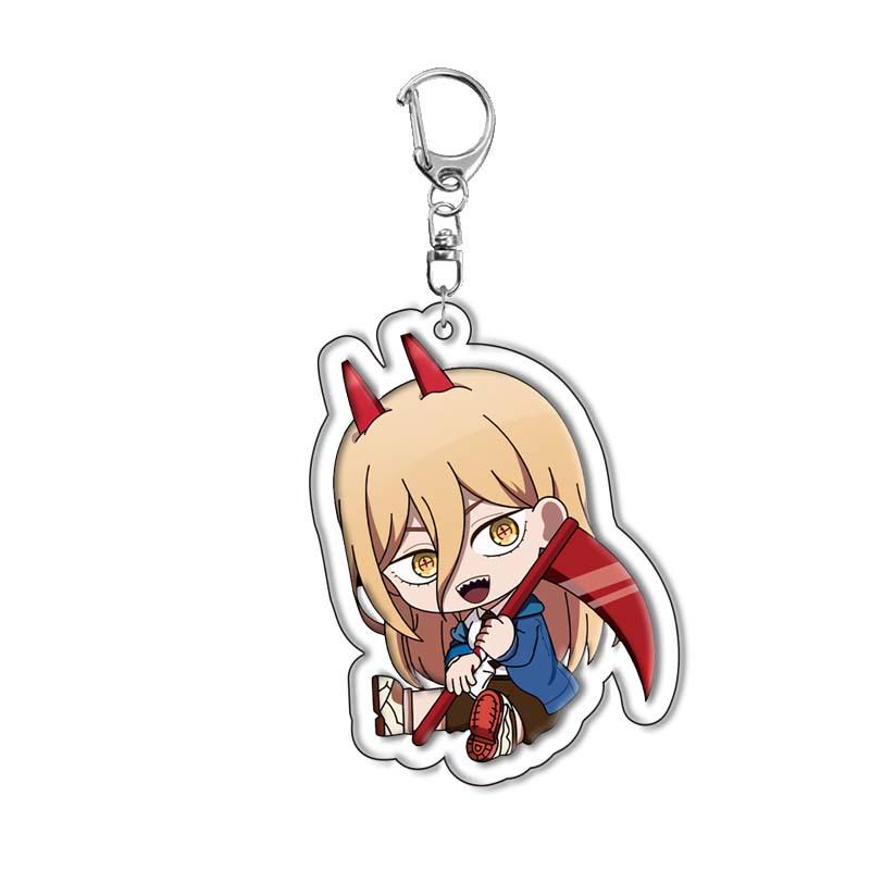 Pochita Chainsaw Man Acrylic Keychain Pendant - Anime Merchandise 55mm