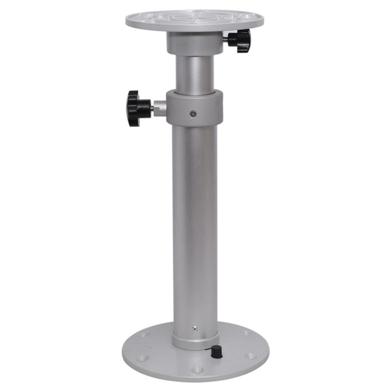 Ac29-Adjustable Table Pedestal Removable Lifting Table Leg Aluminum Alloy Table Base For RV Boat Yacht Silver White