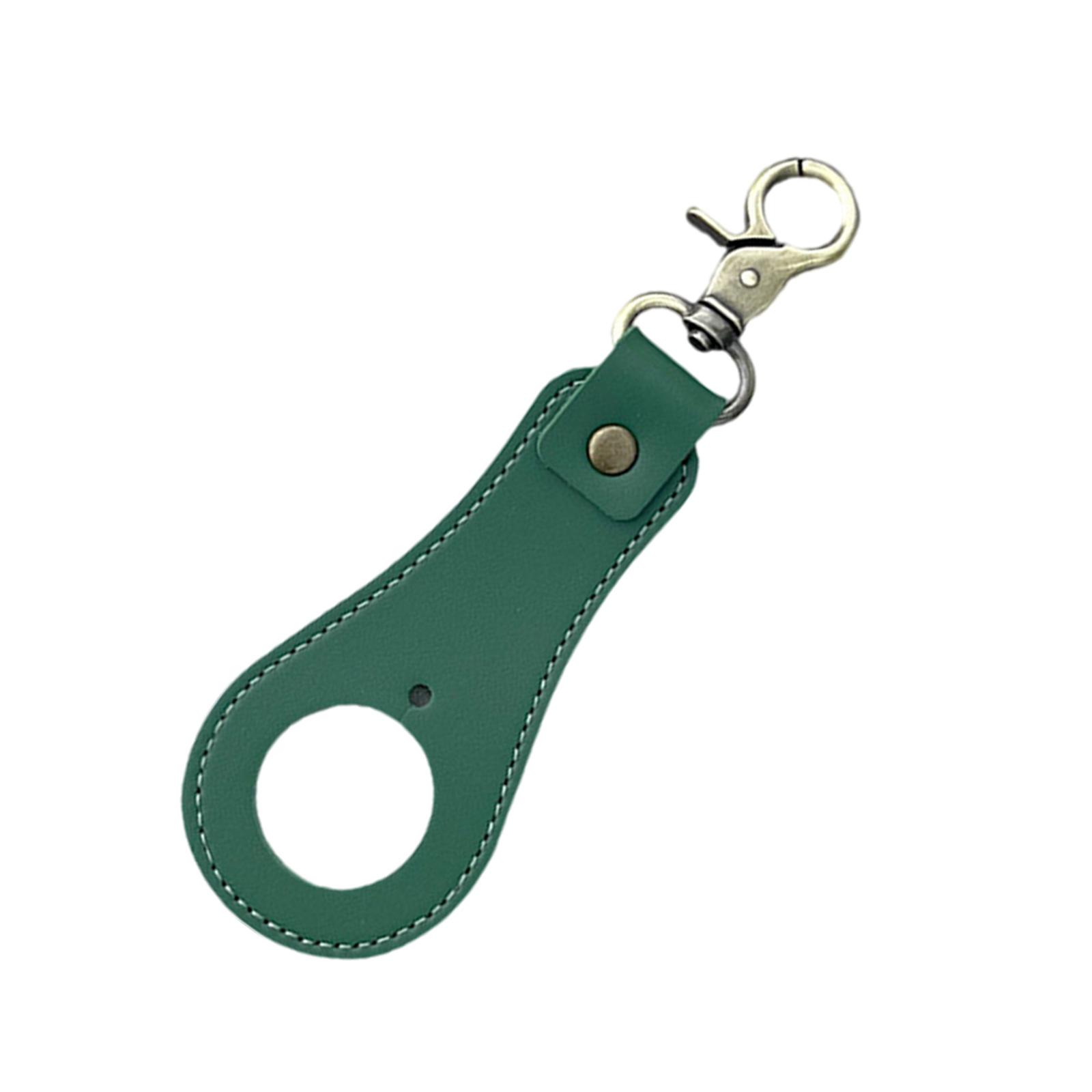 Multifunctional Keychain Holder Leather Waist Strap for Water Bottle Keys Accessories зелёный