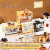 1Box High Quality Puppy/Kitten Sticky Notes Pull-Out Full Adhesive Marking Notepad Memo Stickers Students