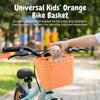 Children Bike Front Basket Bicycle Handlebar Storage Basket Front Mounted Carrier for Kids Bikes and Scooters Universal Riding Accessory