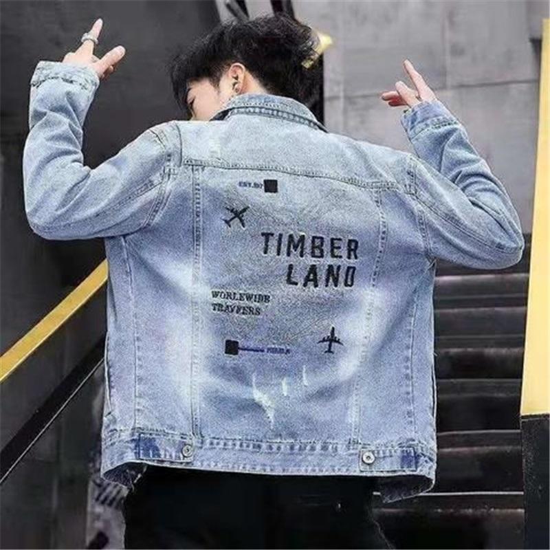 Men's Comfortable Vintage Denim Jacket Plus Size Washed Casual Jacket Loose Comfortable Jacket