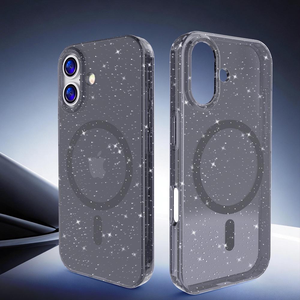 Drop-Proof Glitter MagSafe Phone Case for Apple 17 - Magnetic & Protective iPhone 17 Pro Max