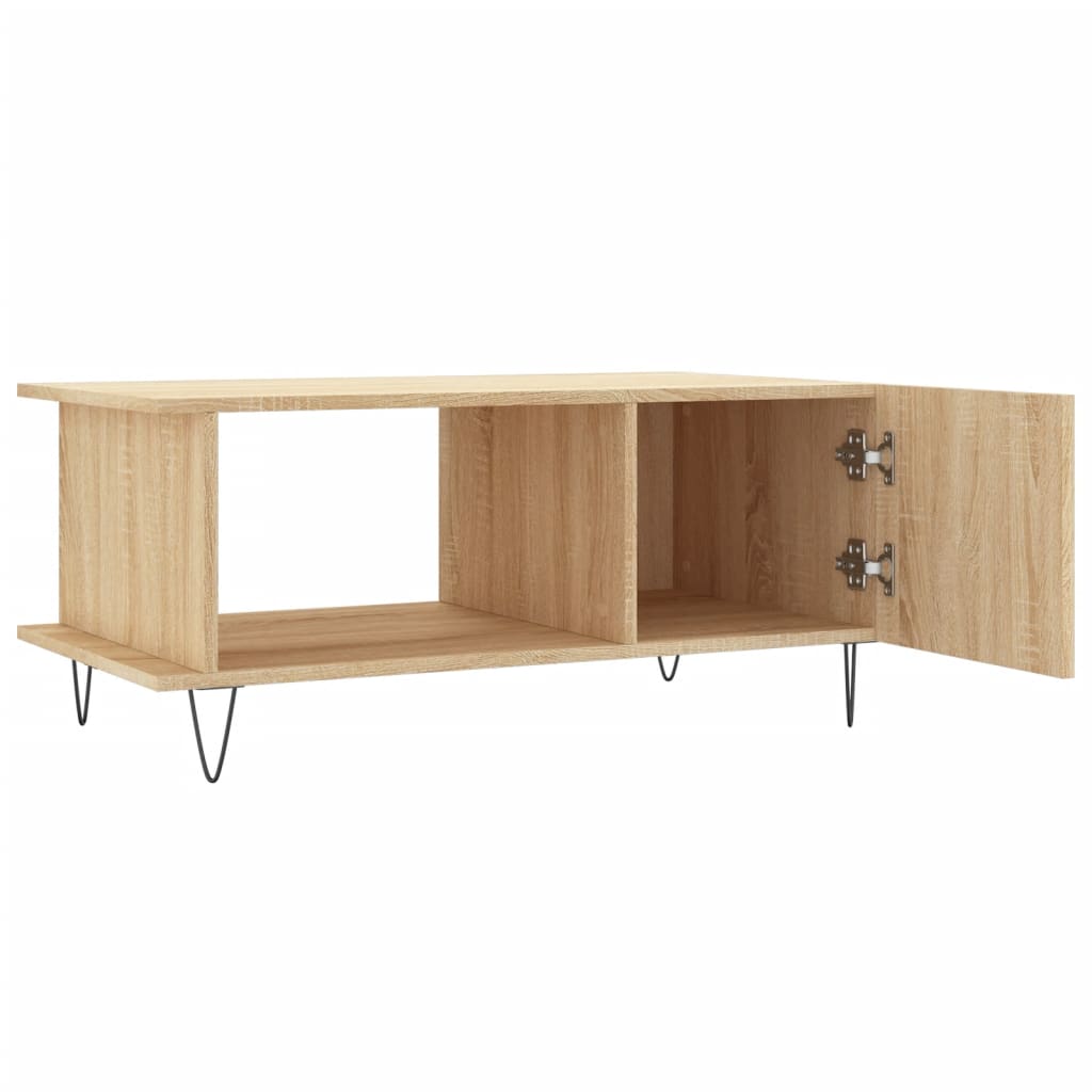 Coffee Table Sonoma Oak 90 x 50 x 40 cm Particleboard