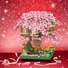 1680 Pieces of Small Pink Tree House Building Blocks Set Suitable for Halloween/Giving Day/Christmas/Easter/Day Gifts