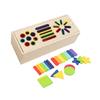 Wooden Nail Board Two-player Battle Game Geometry Puzzle Kids Graphics Geometric Toy for Children Montessori Early Education