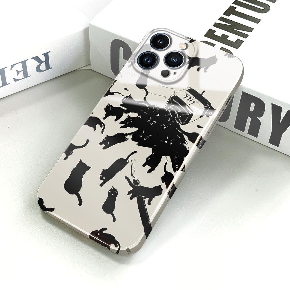 All-inclusive Film Phone Case Cartoon Fashion Design Hard Shell Full Cover Camera Protection Case for iPhone Samsung Xiaomi Poco Redmi Huawei Honor