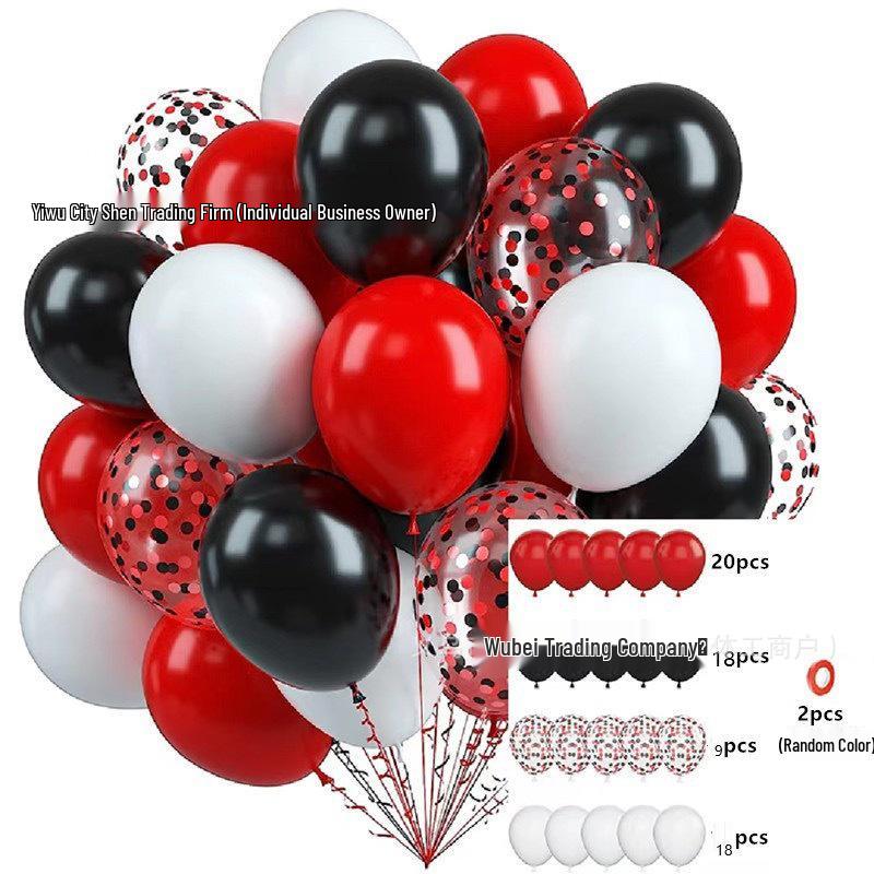 12-Zoll 35 Stück Pailletten-Konfetti-Ballons für Weihnachten, Halloween, Geburtstagsfeiern