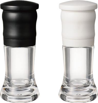 Kyocera Mill 40ml Set of 2 Ceramic Salt Pepper Crystal Salt Rock Salt Pepper Spice Seasoning Container Coarseness Adjustment Disassembly and Cleaning