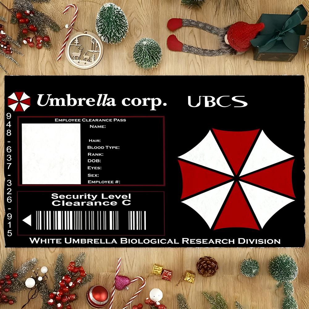Tappetino Morbido Tappeto in Flanella Antiscivolo Assorbente per Bagno Camera da Letto Decorazione Casa Film Horror Umbrella Corporation anime