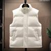 Men's Cotton Vest Men's 2025 Spring and Autumn Light Down Cotton Vest Korean Version Casual Vest Jacket Trend