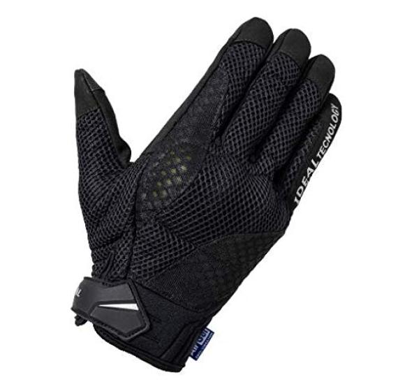 

Yamashiro IDEAL Motorcycle Mesh Smartphone Touchscreen Size Gloves, Breathable, Spring/Summer Protective, Compatible, Compatible, ID-008 AIR, Black, чёрный
