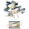 Vocaloid HAtsune Miku X KAtsushika Hokusai iXima Die Cut Acrylic Stand Tago Bay At Ejiri On The Tokaido