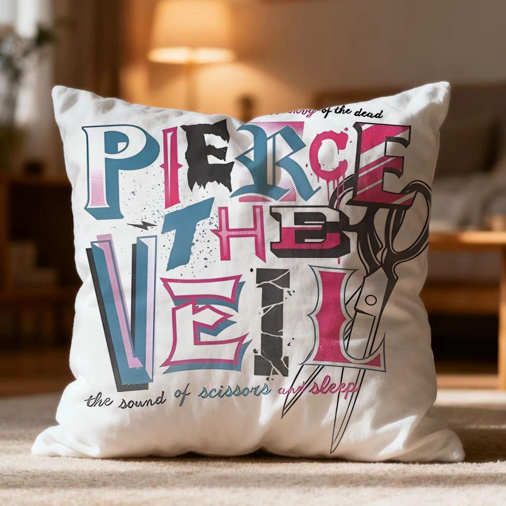 Popular PPierce The Veiler Cushion Cover Soft Washable Pillow Case Multi-Scene for Couch Bed Travel Office Use