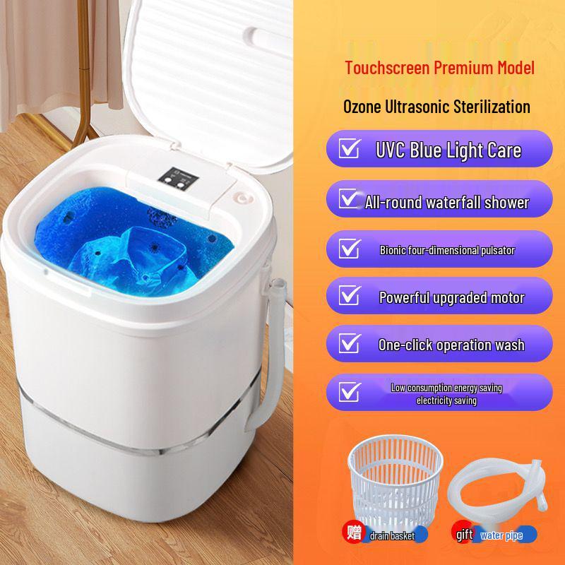 Compact Direct Drive Washing Machine for Dorms & Small Spaces – Ideal for Underwear, Socks & Baby Clothes