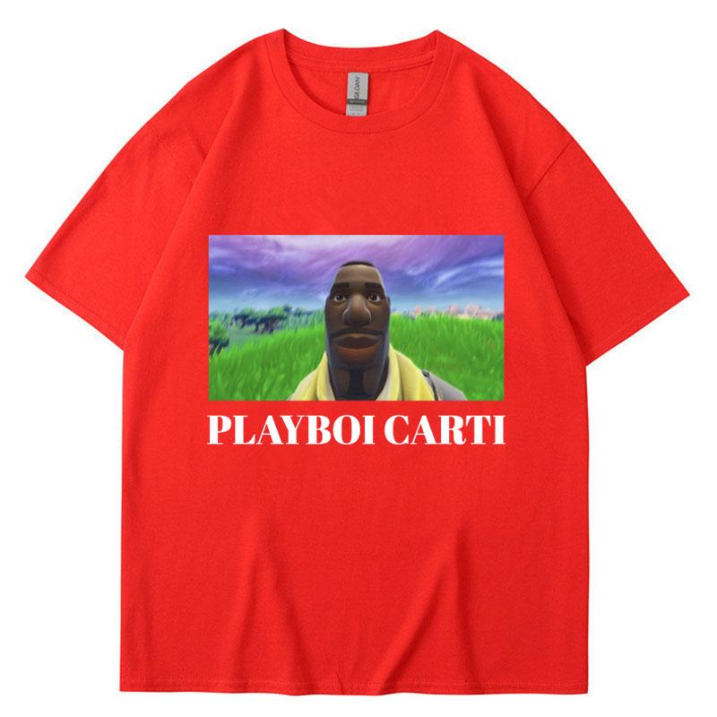 

Rapper Playboi Carti Funny Meme Print TShirt Unisex Women Oversized T Shirts Hip Hop Rap Style Cotton Casual TShirts Streetwear S