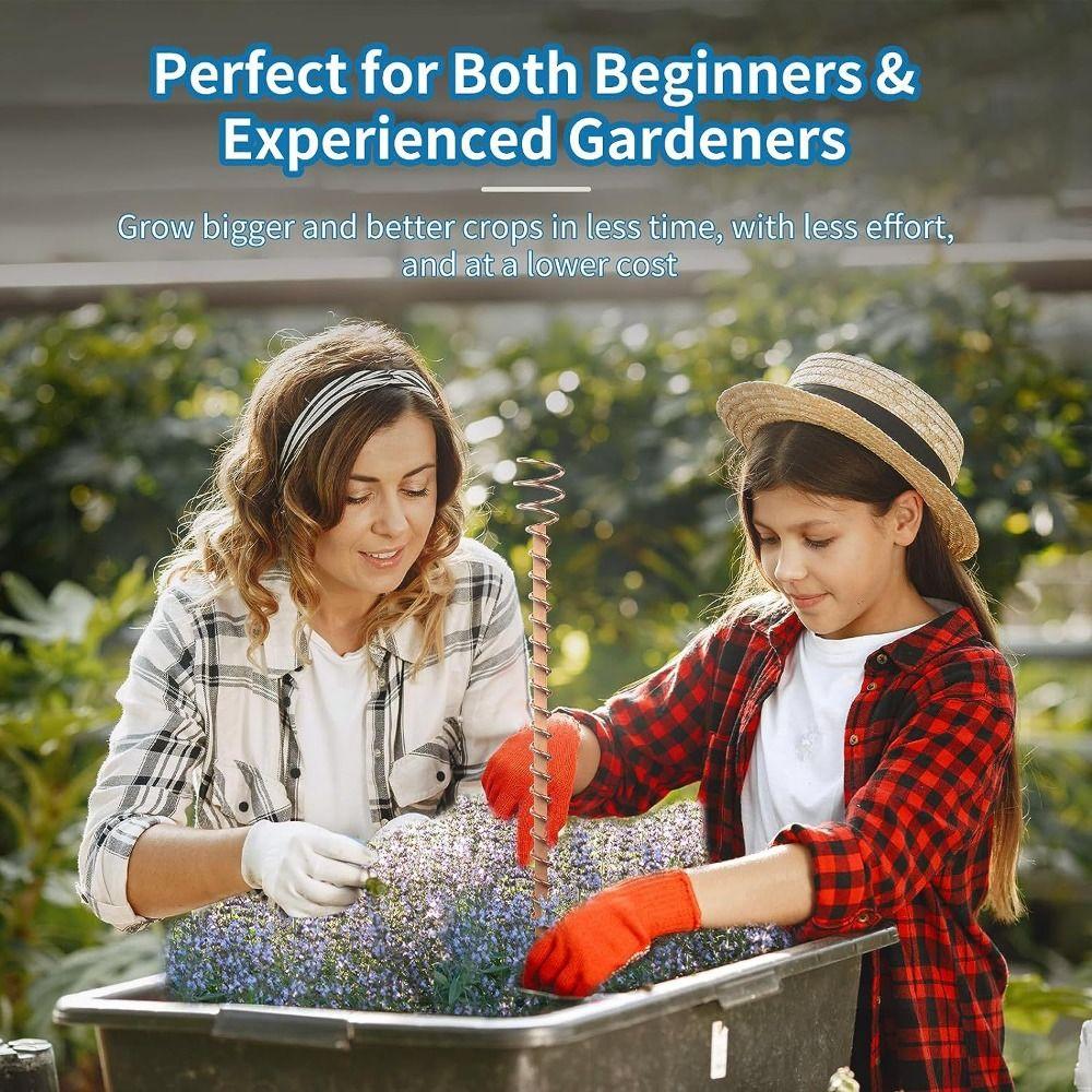 Wire Coil Gardening Copper Coil Antennas Wood Rod Plant Support Frame  Vegetables