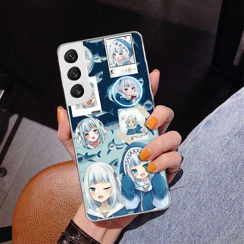Gawr Gura Hololive Anime Phnoe Case for Samsung Galaxy S26 S25 Edge S23 S24 Ultra S22 Plus S21 S20 FE Unique Cover Soft Coque Ga