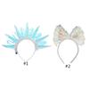 Glowing Headband for Women PVC LaserColor Hairhoop Halloween Party Headwear