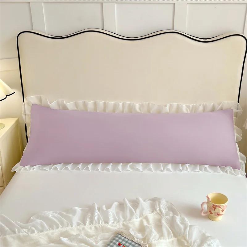 One Single Double Long Pillowcase Pillow Cover for Couples At Home, Extended 1.2m 1.51.8m Pillowcase (without Core)