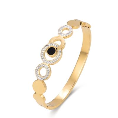 New Fashion 316L Stainless Steel Float Crystal Bracelet Bangles For Women Bracelet Floating Jewelry Accessories Bangles