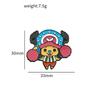 Q Version ONE PIECE Peripheral Luffy Metal Brooch Animation King of Navigation Sauron Choppa Two-dimensional Cute Badge