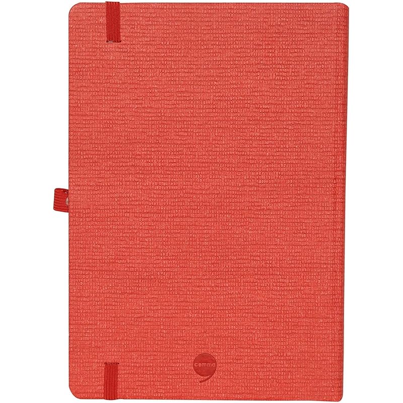 

COMMA Abaca A5 Size Hard Bound Notebook with Elastic Band Closure & Pen Loop 192 Pages 80gsm Natural Shade Paper Te 5
