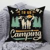 Decorative Cushion S Camping Bus Printed Pillow  Home Sofa Throw,