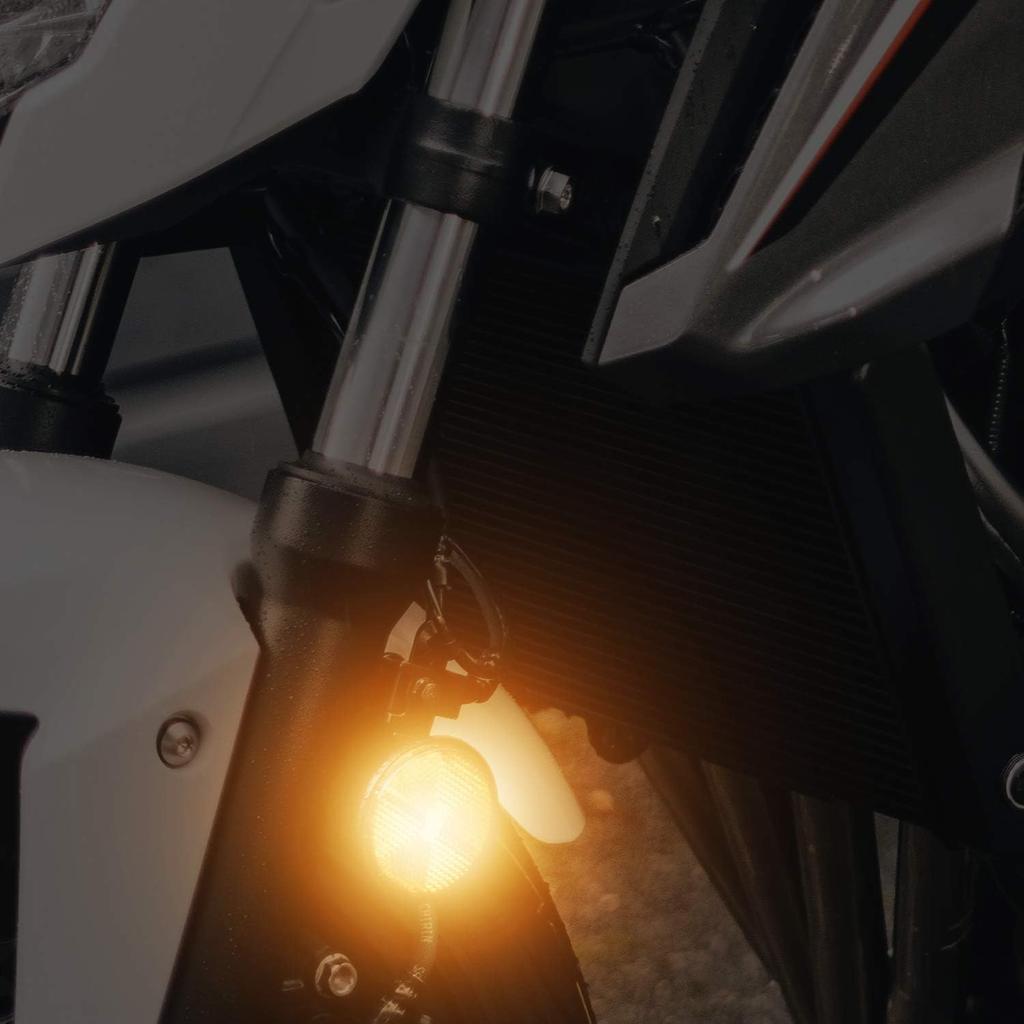 X-STYLE Reflector, Yellow, Motorcycle LED Reflector, 12 V, For Cars, 24 Row Side Marker