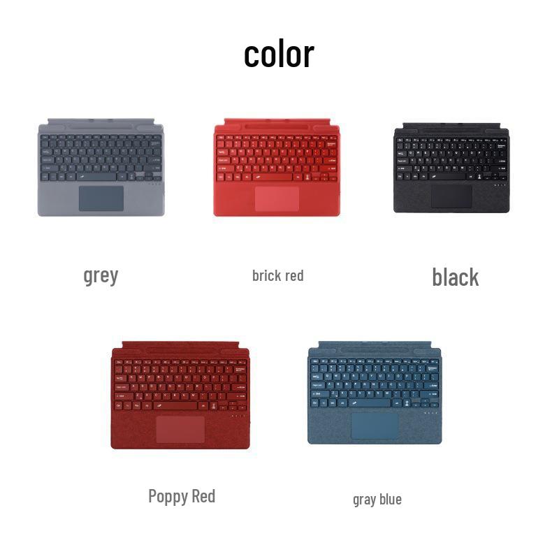 Compatible Magnetic Bluetooth Keyboard with Backlit Touch Control for Microsoft Surface Pro 8/9/10/11/X