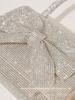 2024 Luxurious Rhinestone Bow Evening Bag - European & American Bridal Clutch