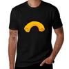 Simple Macaroni Print Tshirt Comfortable Work Wear Tee