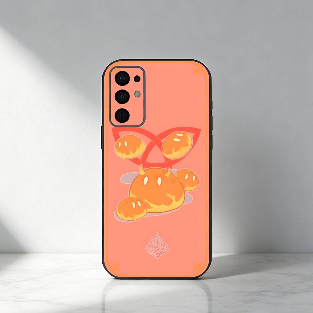 

Slime Genshin-Printed Phone Case For Samsung S25,S24,S21,S22,S23,S30,Ultra,S20,Plus,Fe,Note,5G Black Cover Samsung S225G