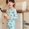 Kids' Autumn Cotton Pajama Set: Boys' Warm Underwear and Little Girls' Flannel Base Layers for Winter
