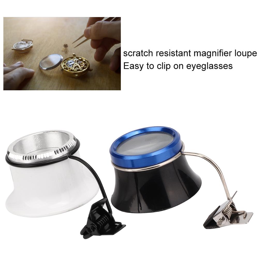 2pcs 5X 10X Watch Loupe Jewelry Loupe Magnifier Watch Repair Magnifying Tool
