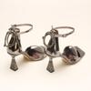 Platinum Mirror Stone Women's Classic Heeled Shoes