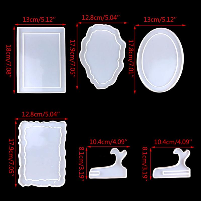 DIY Retro Picture Frame Resin Mold Relief Photo Frame Silicone Mold Epoxy Resin Casting Molds for Home Decorations